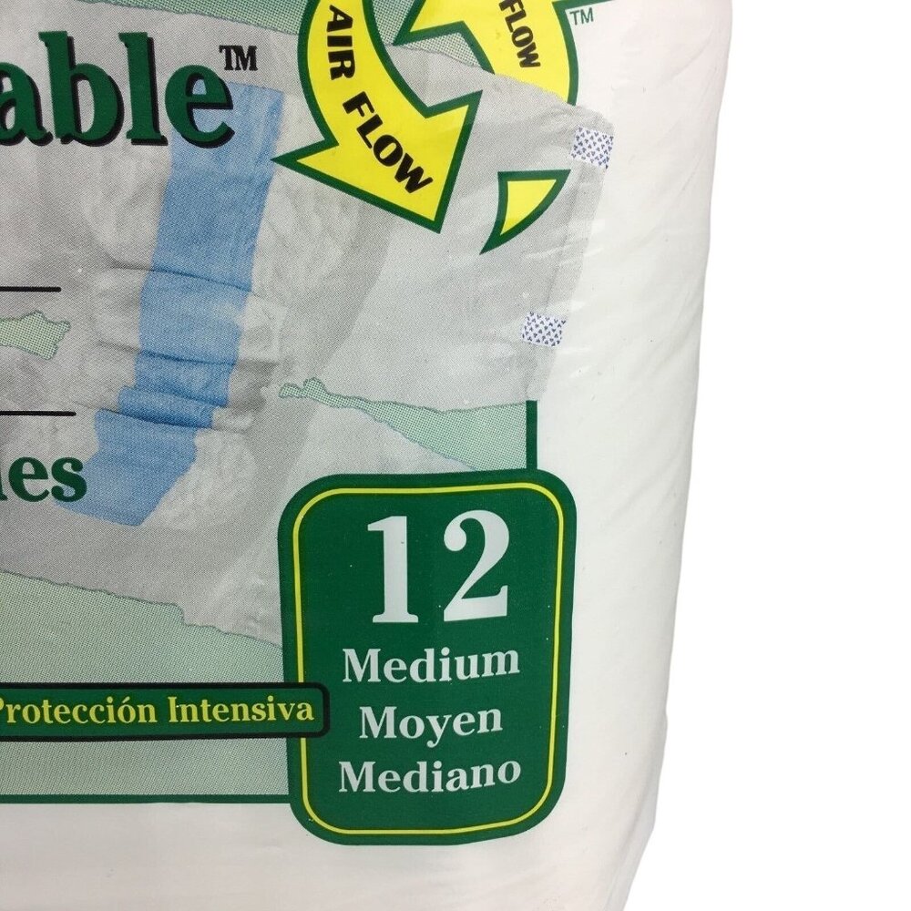 Adult Disposable Briefs M 32 to 44 In Select Soft and Breathable Diapers u - Picture 2 of 7